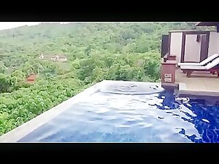 Asian muscle nude swim