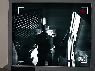 Officier et le chef de la police excité