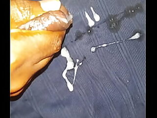 Cumshot in the bathroom