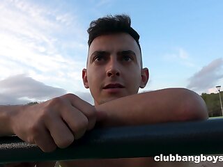 Spanish boy fucking bareback for extra cash