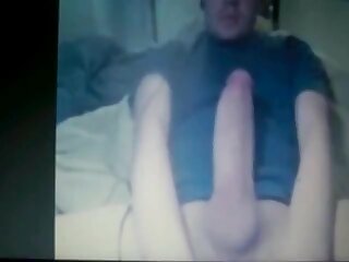 14 inches huge massive thick hung big donkey cam white guy cock dick wanking jerking