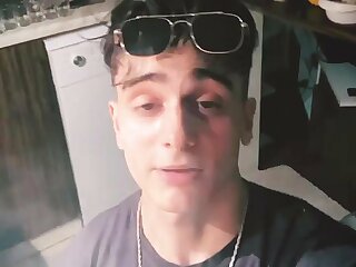 Hot smoker boy enjoying his life