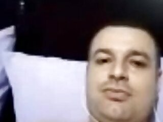 Egyptian jerking off his big dick