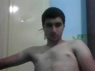 Young turkish boy jerking off in his room