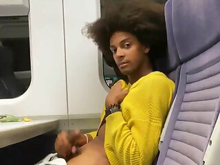 Shamelessly flooding the seat with cum