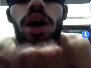 Sexy hot stuff guy webcam show