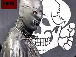 JUST POSING IN BIKE LEATHERS AND ANON IN 'CLAVA!