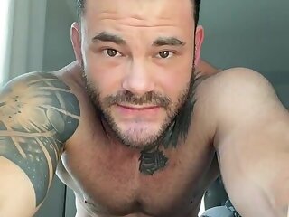 Sexy tattoo verbal guy wants to fuck