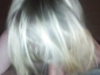 A blond boy gives amazing blowjob