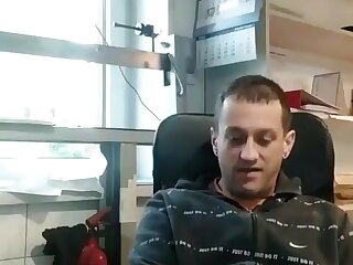 Pencil dick cumming on his face