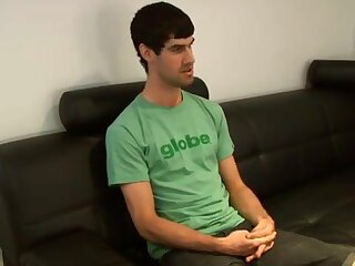 Daine jerks his big fat cock