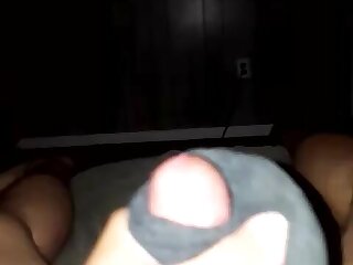 Using my older brothers sock to jerk off