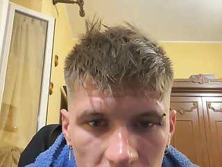 Hot straight guy jerks and cums