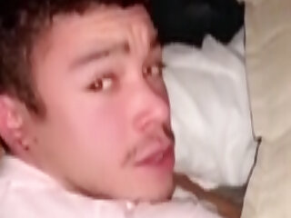 Extremely verbal perv and his boy fuck loudly.