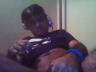 Desi dad having fun while his family is away