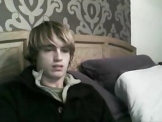 Scruffy Haired Blond Boy Wank