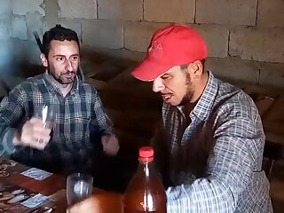 Convincing a partner to give him a blowjob and some kisses