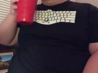 Gainer Chugs a Shake