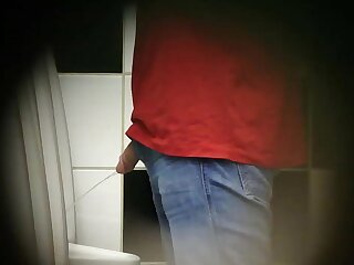 Pretty man pissing.