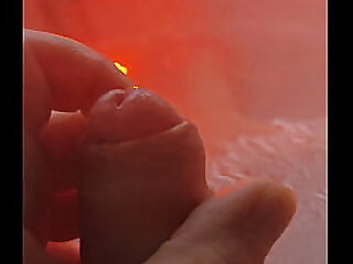 IFOslave playing and cumming with my cock in bath