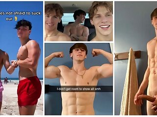 cutie Tiktoker gifted @JacksonF nudes and cum