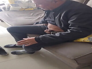 Younger fag fucks latino grandpa up the ass