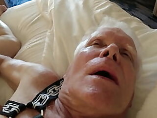 Amputee Old Man Grandpa Gets His Dick Sucked