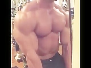 Jacked Muscle Stud Working Out