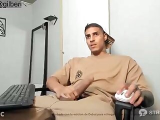 Hung uncut Latin Boy semi Hard