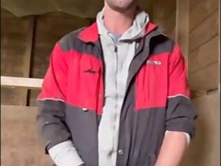 Cute Kinky Farmer blows his load