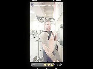 Roberto M. Guillen Showing Off Abs