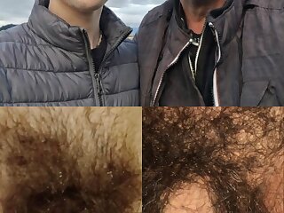 Straight hairy dad and son baited to cum (real)