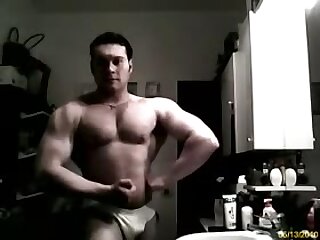 Michel Quadzilla flexing tease MySpace-Trailer (Mike Costantini)