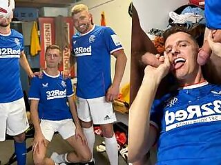 Soccer Lads Fuck In The Locker Room