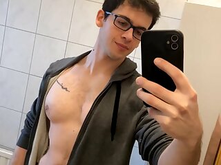 I just love the thought of a nerdy guy who looks scrawny out in public secretly having a hot bod and a dirty side behind closed doors