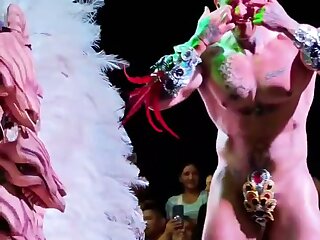Hot guy dancing naked carnival parade
