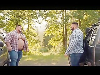 Two Huge AI Muscle Bears in Love