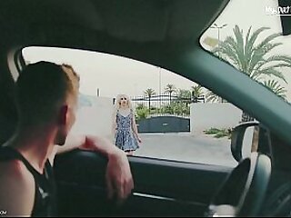 Cute Femboy Slut Car Blowjob