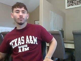 He shows off his nice ass and spreads his pink pussy spread wide open