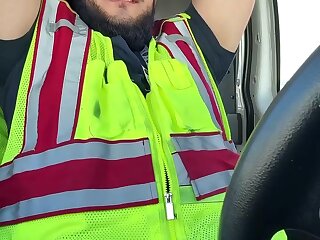 Hot latin grinding in car
