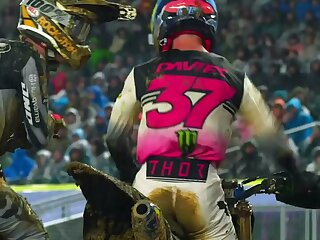 Watch these motocross bro's race in the thick mud.