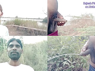 Rajesh Playboy 993 Public Outdoor Jungle Pissing Near the Lake&period; Golden Shower Spanking Bubble Butt Hanging Balls Hairy Cock
