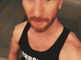 Masturbator addicted to exposing his genitals can’t stop pumping his PENIS til it EJACULATES hot white semen everywhere