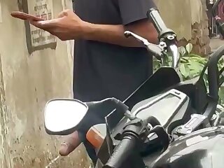Huge cocked indian guy caught pissing in public