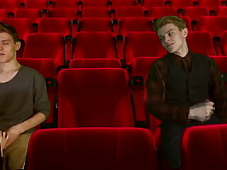 &Scy;inema hall&period; 3some&period; 2 tops 1 bottom