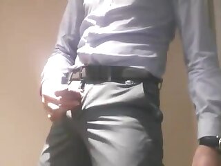 Uncut teacher gives his class a tutorial on masturbation