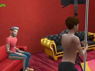 Anime gay chap is riding his tattooed mate's hard prick