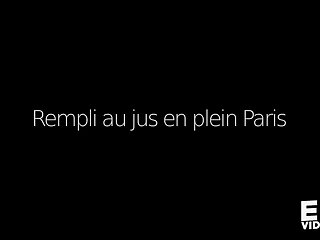 Filled with cum in the middle of Paris