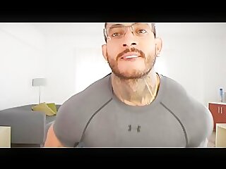 sexy latino showing off