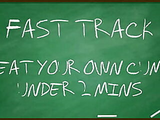 Eat your own cum really fast by Goddess Lana